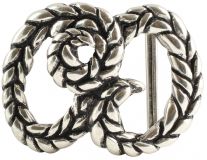 Gürtelschnalle Weavers 4,0 cm Silber