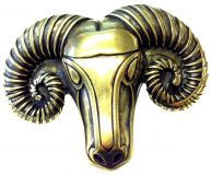 Gürtelschnalle RAM 4,0 cm Gold