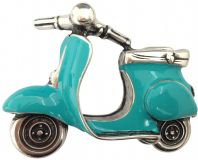 Gürtelschnalle Scooter 4,0 cm Türkis