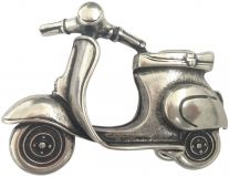Gürtelschnalle Scooter 4,0 cm Silber