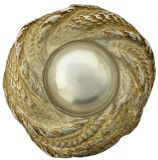 Gürtelschnalle Round Stone 4,0 cm Oro vecchio