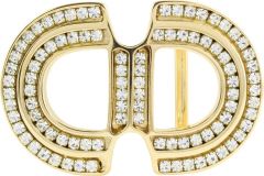 Gürtelschnalle Cristal Rounds 4,0 cm Gold