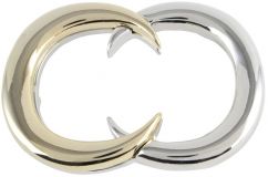 Gürtelschnalle Rironde 3,0 cm bicolor s/g