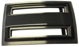 Gürtelschnalle geschwärzt 3,5cm Silber
