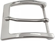 Gürtelschnalle 4,0 cm Silber glänzend