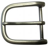 Gürtelschnalle 4,0 cm Altsilber