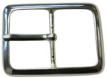 Gürtelschnalle Doppel 4,0 cm Silber