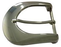 Gürtelschnalle 4,0 cm Silber glänzend