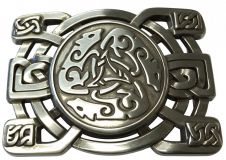 Gürtelschnalle Celtic Buckle 4,0 cm Silber
