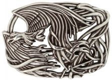Gürtelschnalle Flying Chaos 4,0 cm Silber