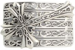 Gürtelschnalle Celtic Cross 4,0 cm Silber