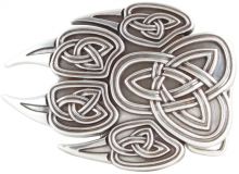 Gürtelschnalle Celtic Claw 4,0 cm Silber