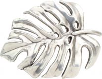G�rtelschnalle Leaf 4,0 cm Silber