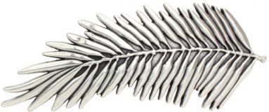 Gürtelschnalle Palms 4,0 cm Silber