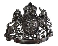 Gürtelschnalle Löwe und Einhorn 4,0 cm Silber