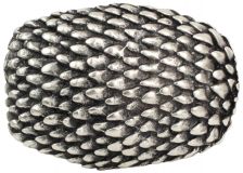 Gürtelschnalle Armadillo 4,0 cm Silber
