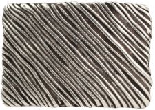 Gürtelschnalle Superficial Stripes 4,0 cm Silber