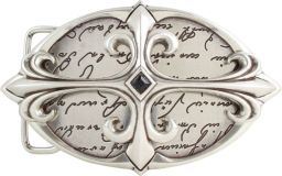 Gürtelschnalle Letter Cross 4,0 cm Silber