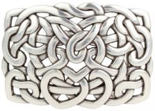 Gürtelschnalle Knoten Design 4,0 cm Silber