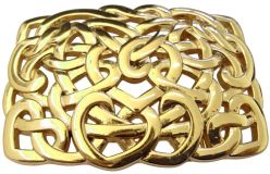 Gürtelschnalle Knoten Design 4,0 cm Gold