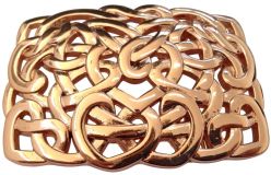 Gürtelschnalle Knoten Design 4,0 cm Roségold