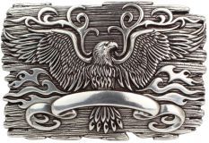 Gürtelschnalle Eagle 4,0 cm Silber