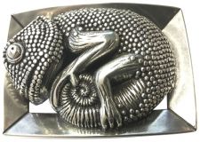 Gürtelschnalle Camaleonte 4,0 cm Silber