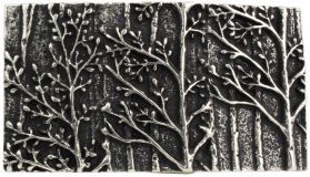 G�rtelschnalle Forest 4,0 cm Silber