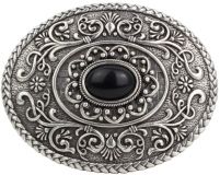 Gürtelschnalle Makatozanzan 4,0cm Silber matt