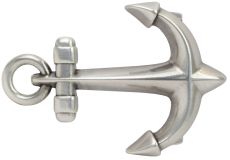 Gürtelschnalle Anker 4,0 cm Silber