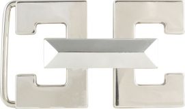 Gürtelschnalle Calais 4,0 cm Silber