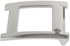 Gürtelschnalle Window 4,0 cm Silber glänzend
