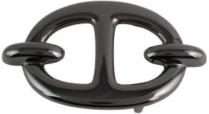 Gürtelschnalle Saturn 4,0 cm Schwarz