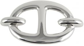 Gürtelschnalle Saturn 4,0 cm Silber glänzend