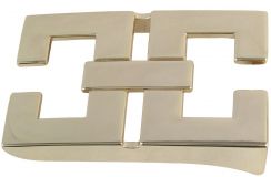 Gürtelschnalle Caserta 4,0 cm Gold Glänzend