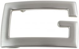 Gürtelschnalle Gloria 4,0 cm Silber matt