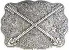 Gürtelschnalle Pfeile 4,0cm Silber