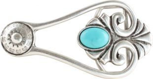 Gürtelschnalle Maira 4,0cm Silber