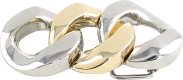 Gürtelschnalle Three Ring 4,0 cm bicolor s/g