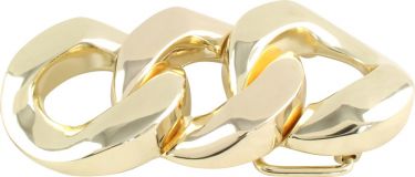 Gürtelschnalle Three Ring 4,0 cm Gold Glänzend
