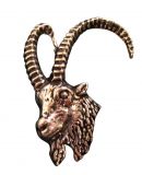 Ansteckpin Steinbock Altsilber