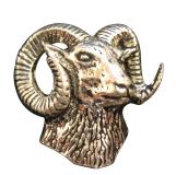 Ansteckpin Widder Altsilber