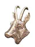 Ansteckpin Gemse Altsilber
