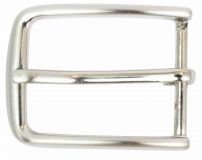Gürtelschnalle abgerundet 3,0 cm Silber