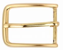 Gürtelschnalle abgerundet 3,0 cm Gold