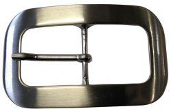 Gürtelschnalle Doppel 3,0 cm Silber
