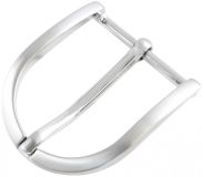 Gürtelschnalle rund 3,0 cm Silber matt