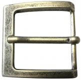 Gürtelschnalle 4,0 cm Altsilber