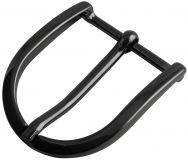 G�rtelschnalle rund 4,0 cm Schwarz