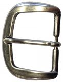 Gürtelschnalle 4,5 cm Altsilber